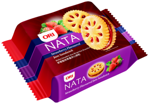 ORI NATA Strawberry Jam Sandwich Biscuit